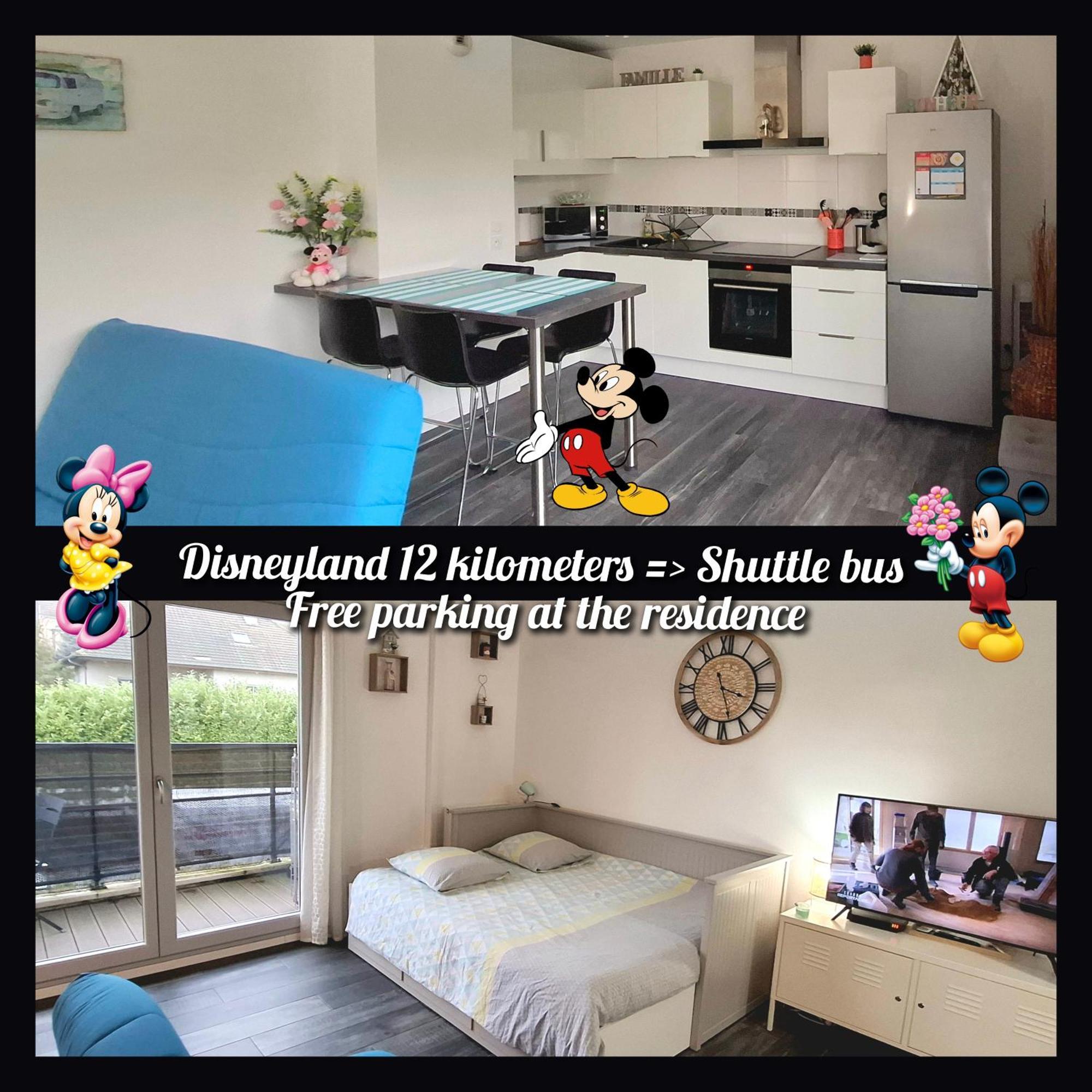 Appartement Studio O Fil De L'O A 12 Kilometres De Disneyland Paris Crecy-la-Chapelle Luaran gambar